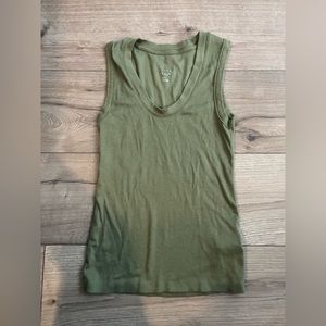 A New Day Olive Green Tank Top